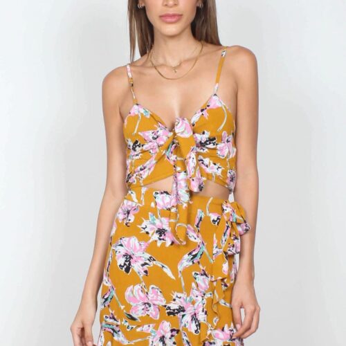 Top Flores Mostaza