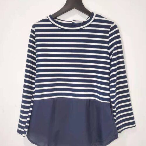 Camiseta Marina Rayas con Volante