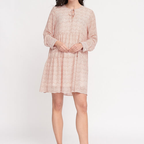 Vestido Corto Beige Manchas