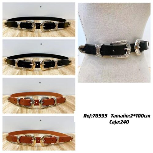 Cinturones Doble Hebilla Fino