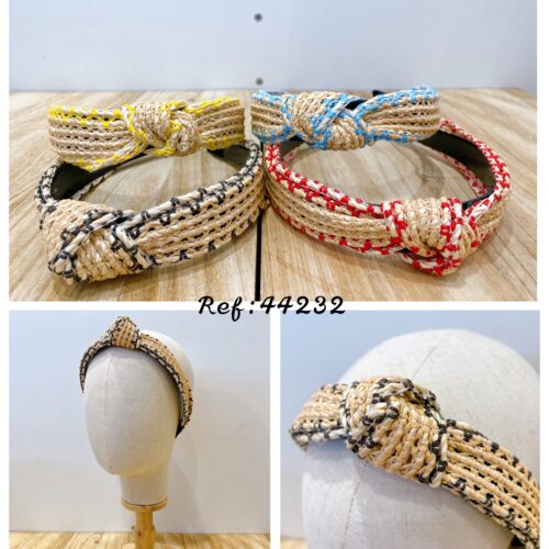 Diademas Nudo Rafia