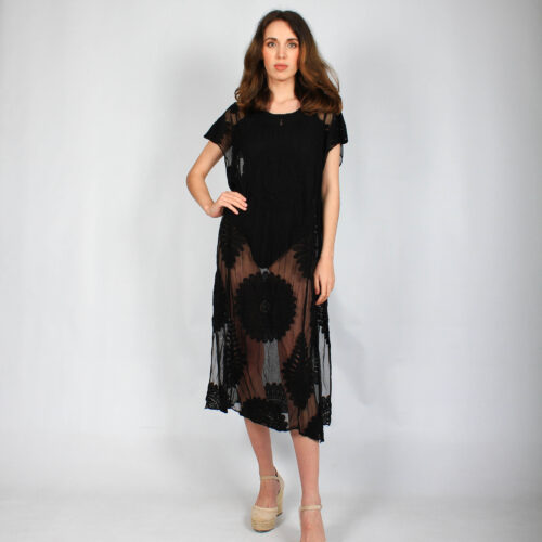 Vestido Largo Ibicenco Abertura