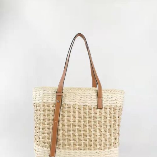 Bolso Trenzado Bicolor