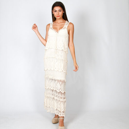 Vestido Largo Tirantes Anchos Ibicenco