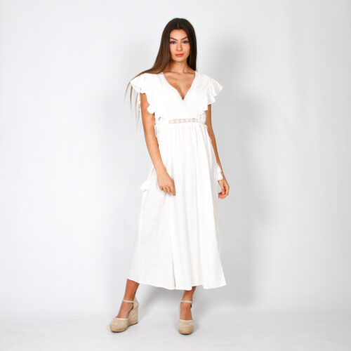 Vestido Largo Blanco Ibicenco