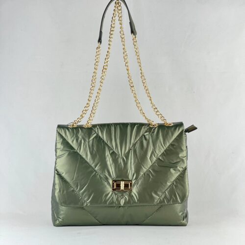 Bolso Acolchado Cadena Dorada