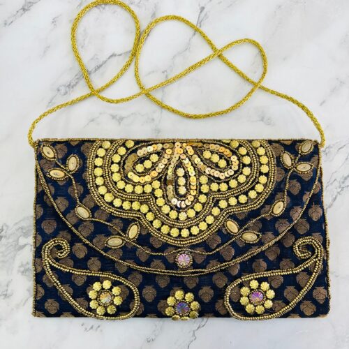 Bolso de India de Azul Oscuro