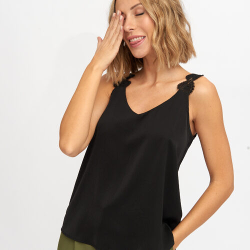 Blusa Tirantes Negra