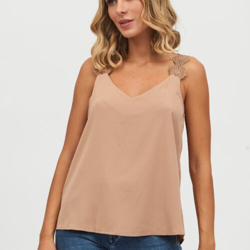 Blusa Tirantes Beige