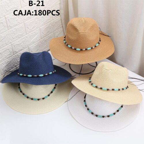 Sombrero Cuentas Azules