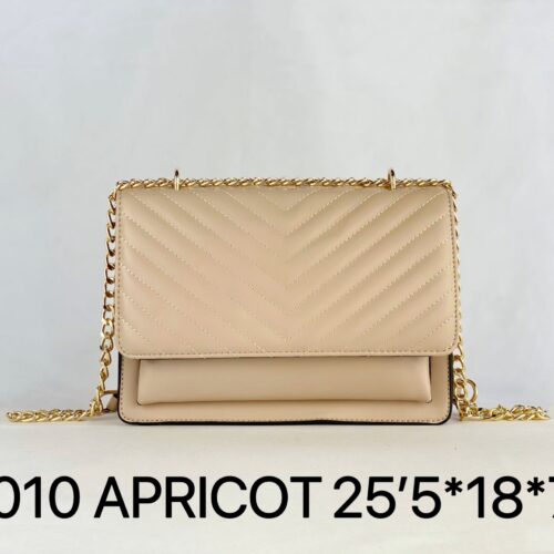 Bolso Solapa Acolchada Cadena Oro