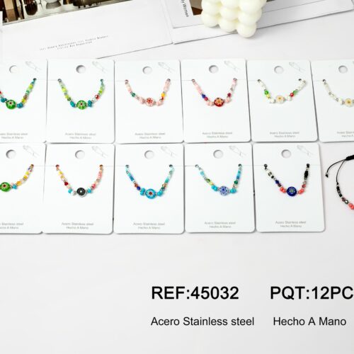 Pulsera Bolitas Flor