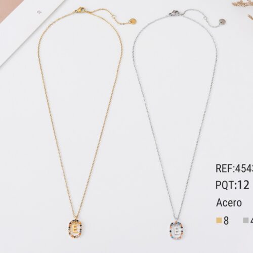 Collar Acero Inicial ¨E¨