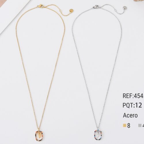 Collar Acero Inicial ¨V¨
