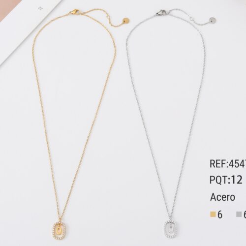 Collar Acero Inicial ¨O¨
