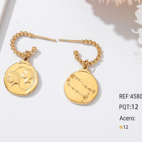 Pendientes Acero Géminis