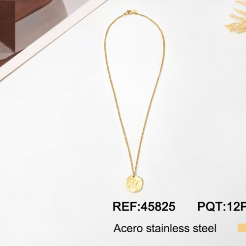 Collar Acero Inicial ¨M¨