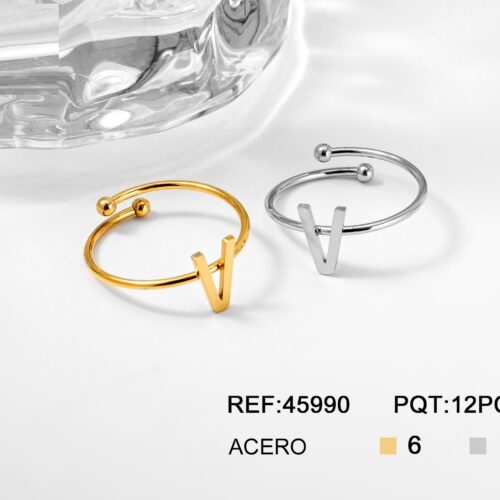 Anillo Acero Inicial ¨V¨