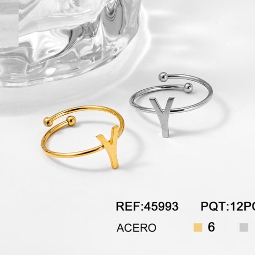 Anillo Acero Inicial ¨Y¨