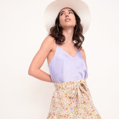 Falda Pantalón Estampado Flores