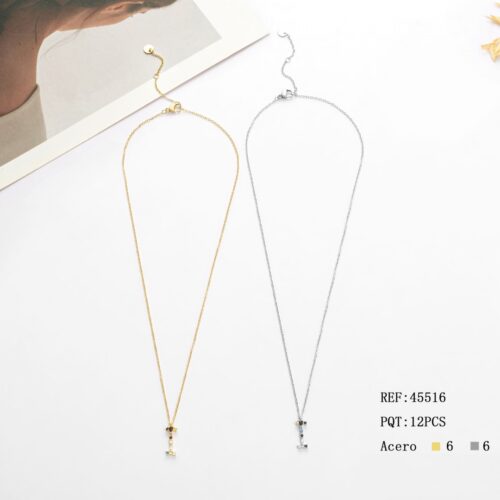 Collar Acero Inicial "I"