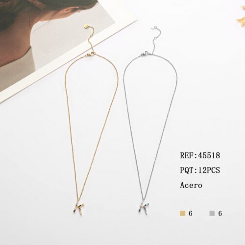 Collar Acero Inicial "K"