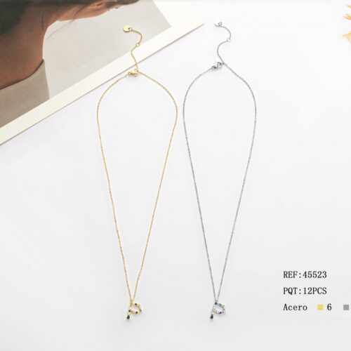Collar Acero Inicial "P"