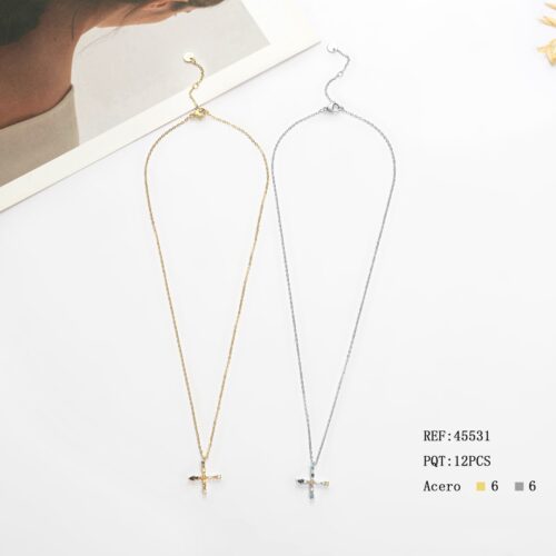 Collar Acero Inicial "X"
