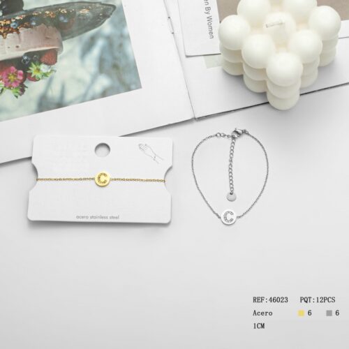 Pulsera Acero Inicial ¨C¨