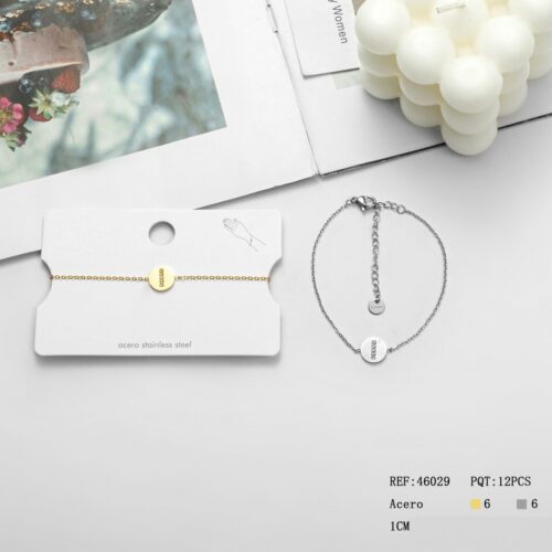 Pulsera Acero Inicial ¨I¨