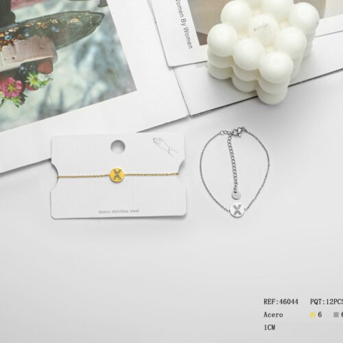 Pulsera Acero Inicial ¨X¨