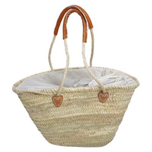 Capazo de Palma Asa Corte Camel