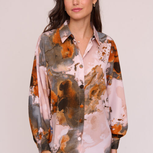 Camisa Estampada Gris