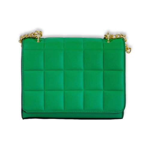 Bolso Acolchado Cuadros Cadena