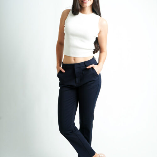 Pantalón Azul Marino Corte Slim