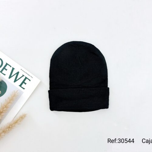 Gorro Básico de Invierno Negro Hombre