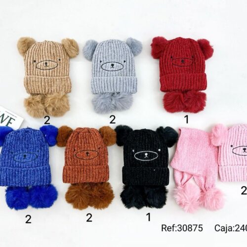 Conjunto Gorro Y Bufanda Infantil