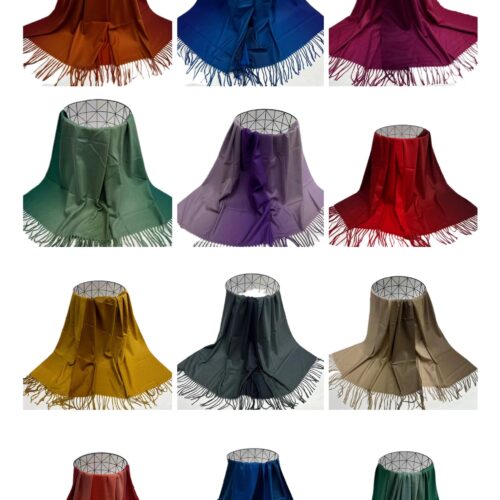 Pañuelo Liso Flecos
