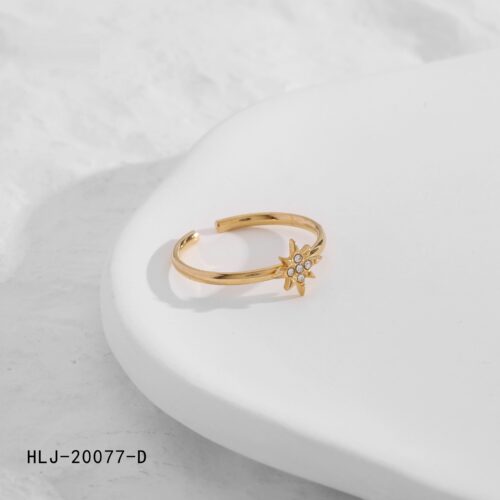 Anillo Acero Estrella