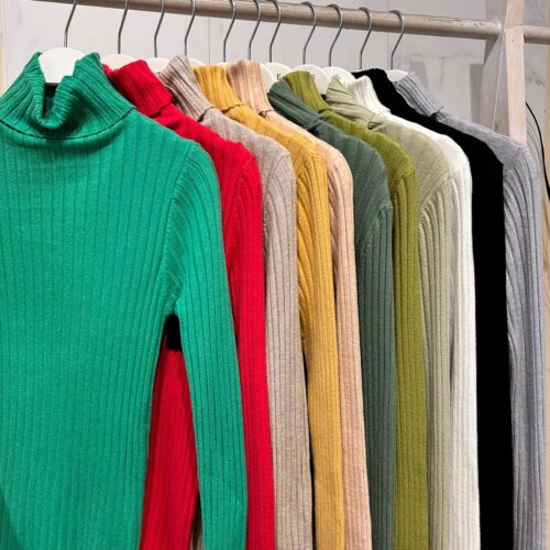 Jersey Canalé Cuello Vuelto