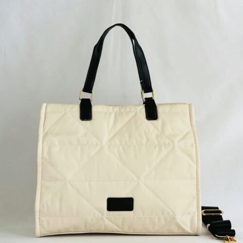 Bolso Acolchado Triángulos con Bandolera