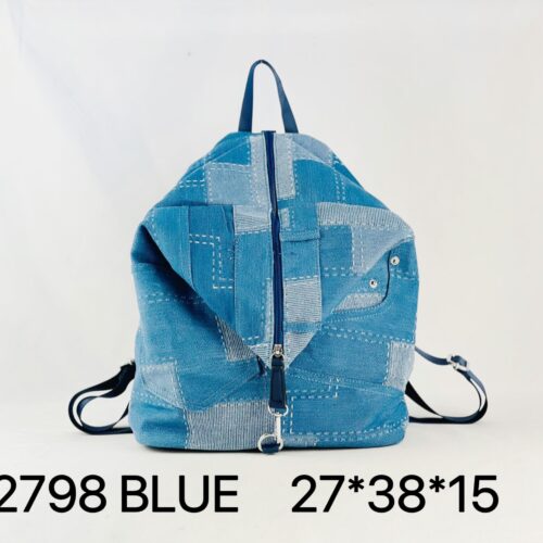 Colección Denim – Mochila Vaquera Triangular