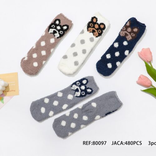 Calcetines Mujer Invierno Lunares Dog