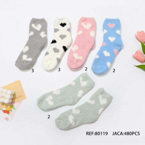 Calcetines Mujer Invierno Corazones