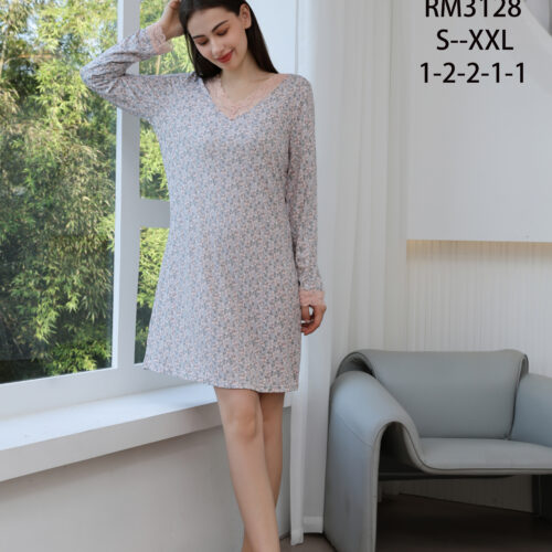 Pijama Camisón Flores