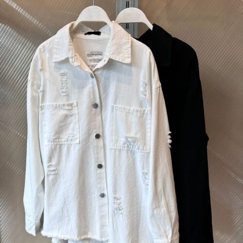 Sobrecamisa Vaquera con Rotos