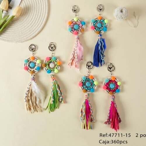 Llavero Étnico Bolas