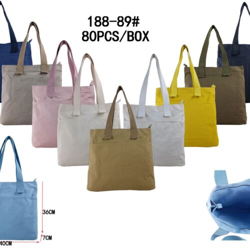 Bolso Mediano Canvas Bolsillos