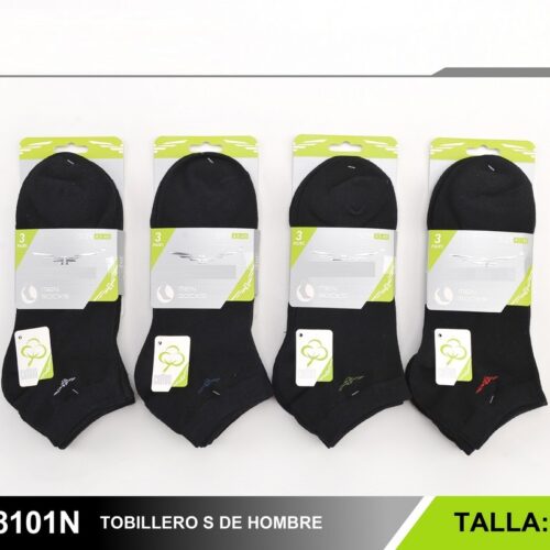 Calcetines Hombre Tobilleros Negros