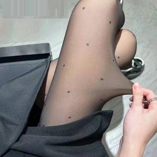 Panty Transparente Lunares